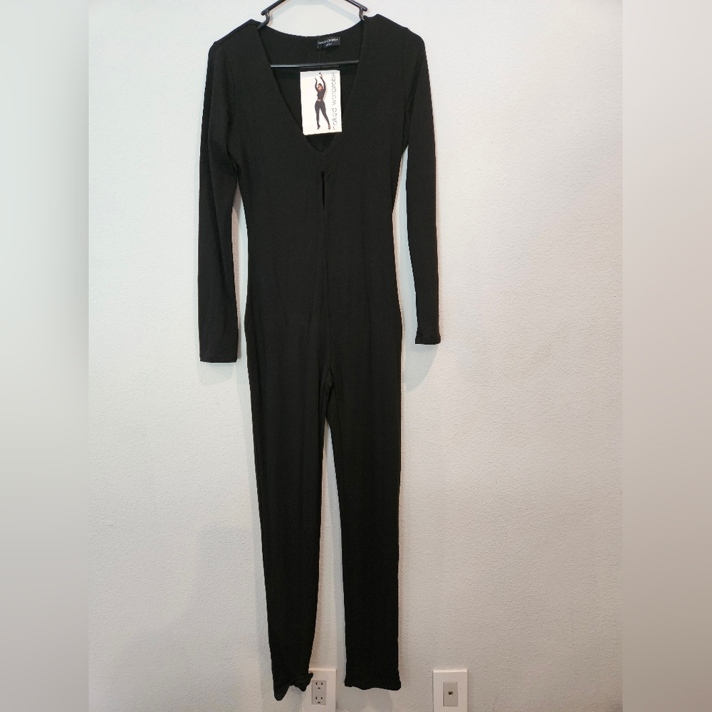 Naked Wardrobe Black Keyhole Jumpsuit